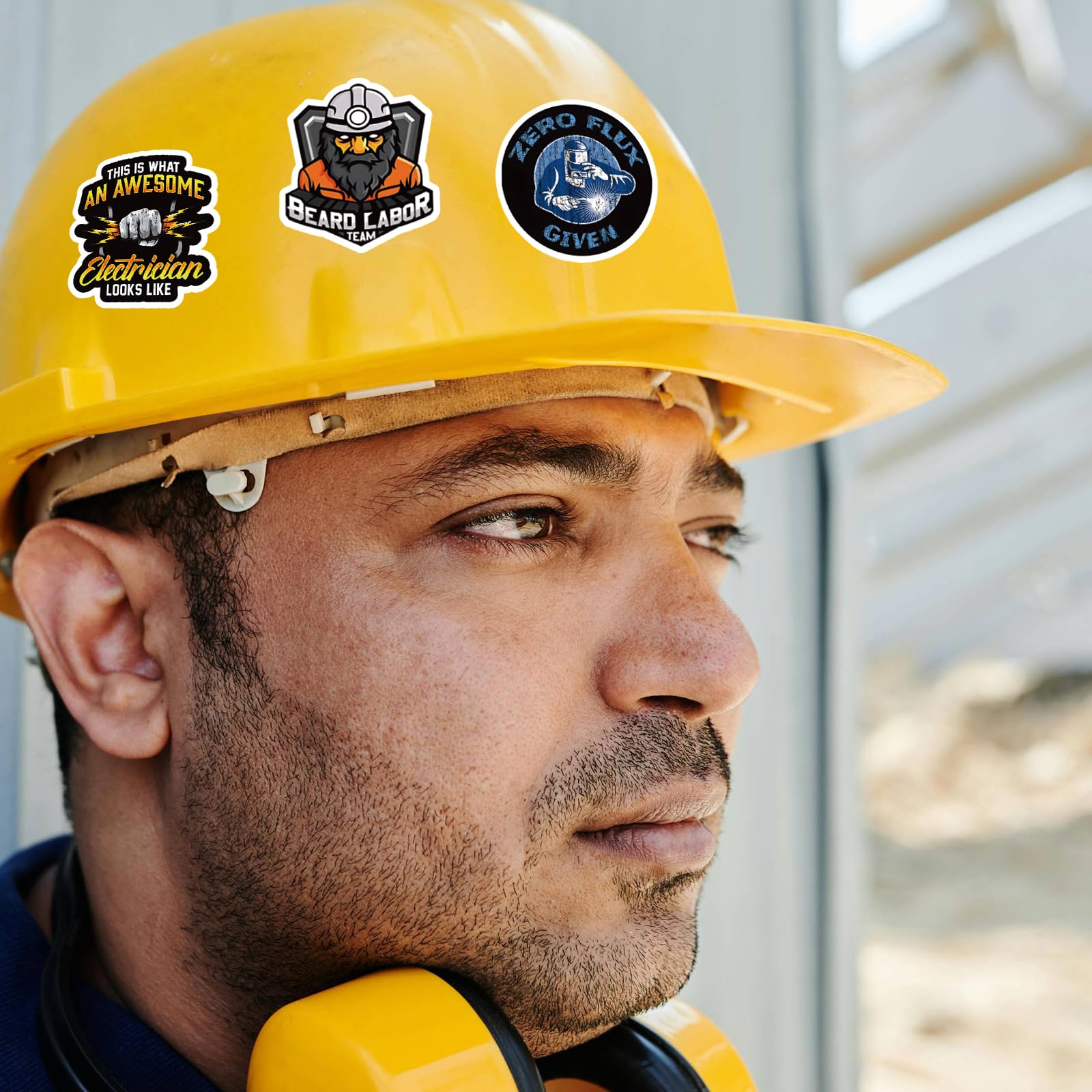 ストローハットクルー ステッカー Amazon.com: 200 PCS Hard Hat Blue Collar Stickers for Tool Box
